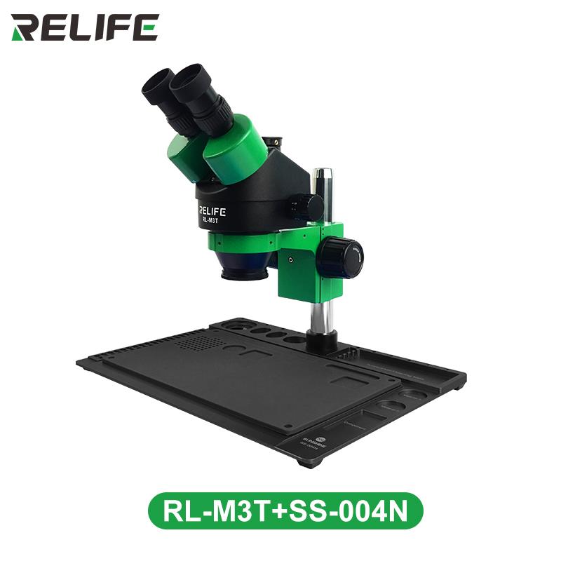 RELIFE RL-M3T+SS-004N  TRINOCULAR HD STEREO MICROSCOPE WITH SS-004N BASE